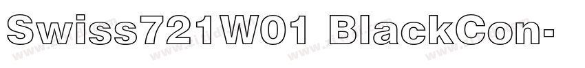 Swiss721W01 BlackCon字体转换
